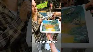 Street Artist Impresses my GF #bangladesh