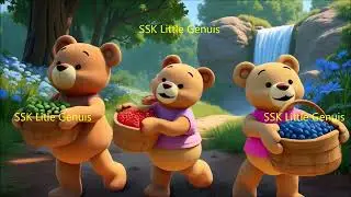 Nursery song Teddy bear enjoying near the water falls #Teddy bear enjoying waterfalls #Teddy bear