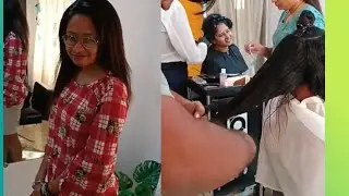 Her Sister and Barber both convince her to take Short Haircut💇‍♀️
