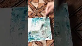How to make abstract background with palette knife for arabic calligraphy ✨ #abstractart #art