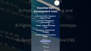 Some useful tools for web development #webdevelopment #webdeveloper #frontend #backend #programming