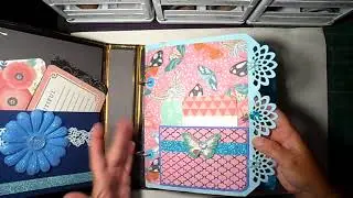 Blue Victoria Junk Journal Album Kit Sept 9 2018