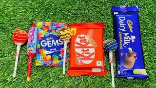 ASMR Most Popular Candy | Some lots of colorful rainbow lollipop candy | Unpacking chocolate ASMR