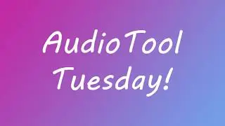 Intro to Audio tool using synths