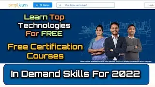 Learn Top Technologies For FREE | Free Certification Courses | In Demand Skills For 2022 | #Shorts