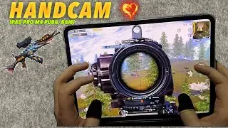 iPad Pro M4 (HDR + 120FPS) PUBG HANDCAM ❤️ Pubg Test/ Gameplay/ Sensitivity +Control 🔥 
