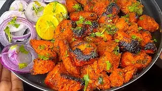 Street Style चटपटा जूसी Chicken Tikka |Delhi ka famous Juicy Chicken Tikka aasani se ghar pe banayen