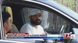 Many visit Umstead State Park despite its closure amid COVID-19 restrictions