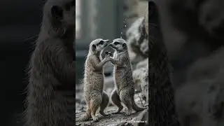 Meerkat love || Meerkat || Animals || Dreamyhub  #foryou #meerkat #love #shorts #foryoupage