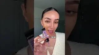 🤯Этот лайфхак для макияжа просто невероятный!! Фиолетовые румяна поверх тонального крема 💜✨ #лайф...