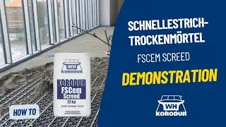 Schnellestrich-Trockenm&ouml;rtel FSCem Screed / Demonstration