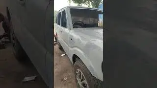 scorpio 15 year old car restoring #multibrandcarservice #rusty car #paintingcar #primer coating