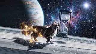 Cat C's Magic Trip: Hourglass in the Library of Dreams 🐈&zwj;⬛✨ #Shorts #CatC #Magic #cat #world