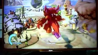 Skylanders Supercharger Fire Kraken Gameplay and Rampage