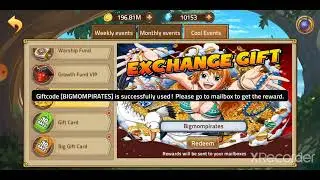 pirate emperor ultimate duel: code for september 16 #rebirthstone #sqm #bellychest #heroxpchest