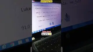46 WPM 😥English Typing Speed| Online typing practice | Free typing test #typing #ARP_0101
