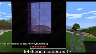 Minecraft Beta 1.7_02 Wie Baue ich ein Hellgate / H&ouml;llentor