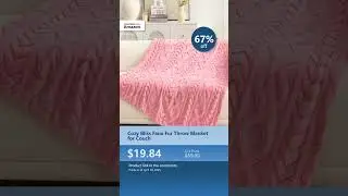 Cozy Bliss Faux Fur Throw Blanket for Couch
