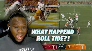 WHAT HAPPEND ROLL TIDE?! | Alabama Crimson Tide vs. Tennessee Volunteers Game Highlights Reaction