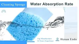Cleaning melamine sponge scouring pad water absorption test