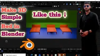 How to Make a Simple 3D Bed in Blender | Blender Tutorial (Urdu/Hindi) | Beginner Series Episode 6