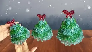 Making a Christmas Tree from Pipe Cleaners🎄DIY Christmas Crafts! Christmas Decoration Ideas💥