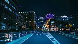 Yokohama Night Drive / 4K Cinematic / Immersive Ambient Sound / Relaxing Lo-fi BGM