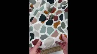 New Minerva Exclusive viscose challis dressmaking fabric - Introducing Shingle Path