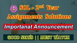 SOL Solved Assignment | SOL 2nd year solved assignment | DU SOL Solved Assignment 2020