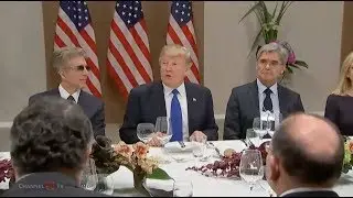 Davos 2018, Donald Trump. Dinner with European Business Leaders (25-01-2018)