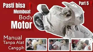 Part 5❗️ Membuat Fairing motor dengan alat manual #membuatbodymotor #modifikasi  #fiberglassmold
