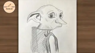 How to draw Dobby from Harry Potter | easy cute pancil drawing ideas for beginners 