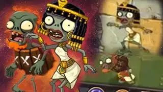 Plants vs Zombies 2 - Unused Zombies - Cleopatra, Barrel Zombie and More