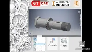 Easy Way to Model Shaft in Inventor Autodesk 🤟#inventor2022 #shaft #bearing