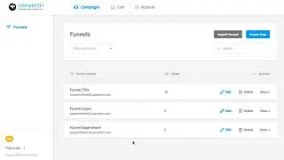 Convertri Help - Creating A New Funnel