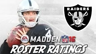 Early Madden 16 Ratings | Oakland Raiders ft. Carr + Amari Cooper