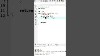 Pyramid pattern in C language #shorts #clanguage #programming #coding #patterns