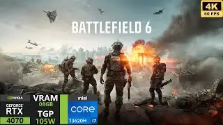 RTX 4070 Mobile 105W Battlefield 6 : MSI Katana 15 B13V Gaming Test