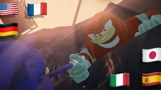 Sonic Boom Rise of Lyric: Knuckles saves Sonic in 6 different languages