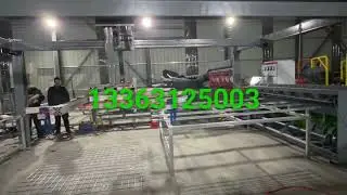 full automatic wire mesh welding panel machine +palletizing machine save labour ,more effiencicy