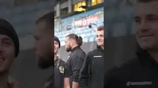 Rugby Players See SNOW for the first time