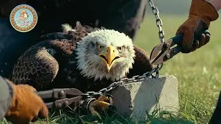 Shocking Bald Eagle Rescue – Chained Eagle Saved and Released Back to the Wild