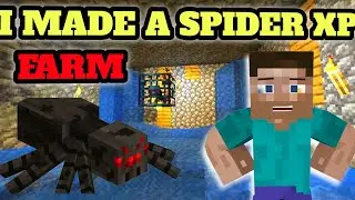 I Made A Spider XP Farm in minecraft || #ep 5 || #minecraft