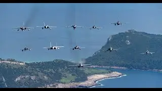 F-4E SU-30 F-15 F-16 RAFALE M2000 - Iniochos 2025 - Hellenic Air Force