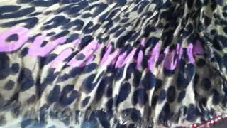 ORIGINAL Louis Vuitton Stephen Sprouse Leopard Scarf Leo Cashmere Silk 2008