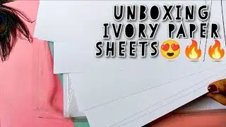UNBOXING Drawing papers IVORY SHEETS A4 SIZE ||Drawing paper I use #shorts #drawingpapers