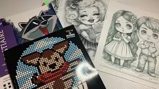 Coloring haul with pdf #coloringbooks  #pdfpages