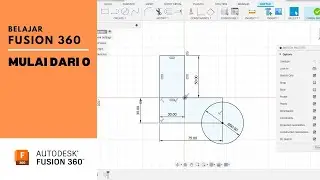 Tutorial & Belajar Fusion 360 pemula MUDAH LENGKAP