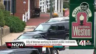 City of Weston workigng to install public restrooms