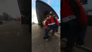 Зимние будни моноколёсника